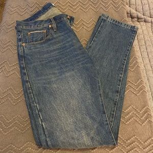 The Slim Jean in Organic Selvage 12-month Wash